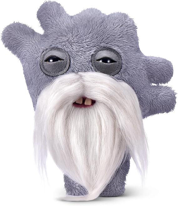 Fuggler Old Fogies 9-Inch Plush Toy (Captain Cardiac) by ZURU Funny Ugly Monster Stuffed Animal with Human-Like Teeth, Collectible Plush for Kids, Tweens, Teens, Adults & Weird Toy Lovers
