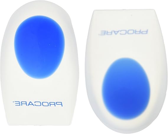 ProCare Silicone Heel Cup Inserts, 1 Pair, Large/X-Large (Shoe Size: Men's 9.5+ / Women's 10+)