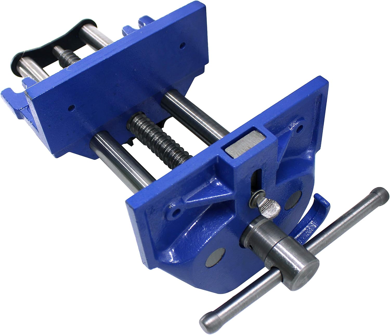 HFS(R) 7" Quick Release Woodworking Vice - Heavy Duty Cast Iron Construction with Adjustable Front Stop