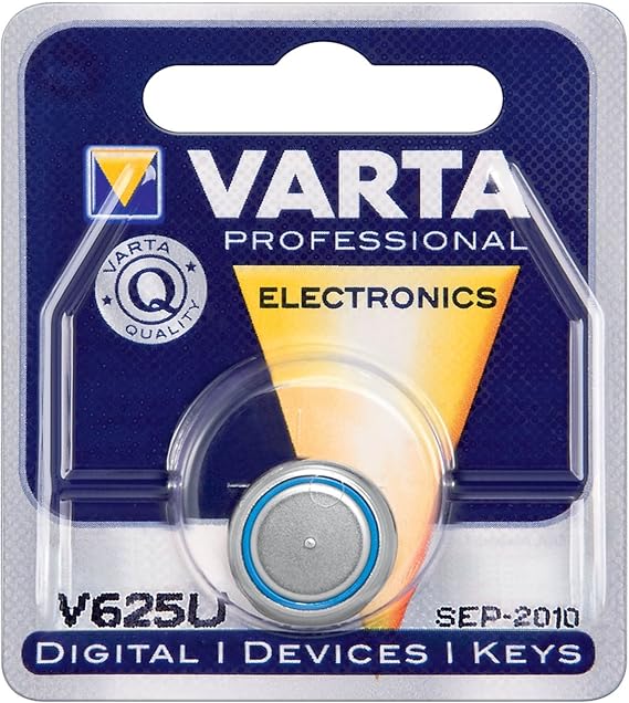 Varta Primary Alkaline Button V 625 U Alkaline 1.5 V Non-rechargeable Battery – non-rechargeable batteries (Alkaline, 1.5 V, 200 mAh, 15.5 mm, 15.5 mm, 6.2 MM)