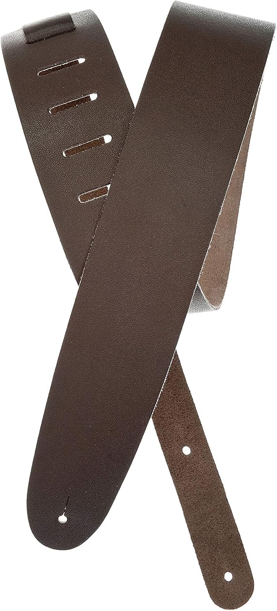 D'Addario 25BL01 D'Addario Guitar Strap, Leather Strap, Brown