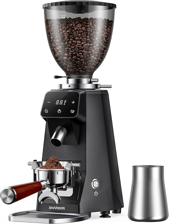 SHARDOR 20-Bar Espresso Machine with 64mm Burr Coffee Grinder