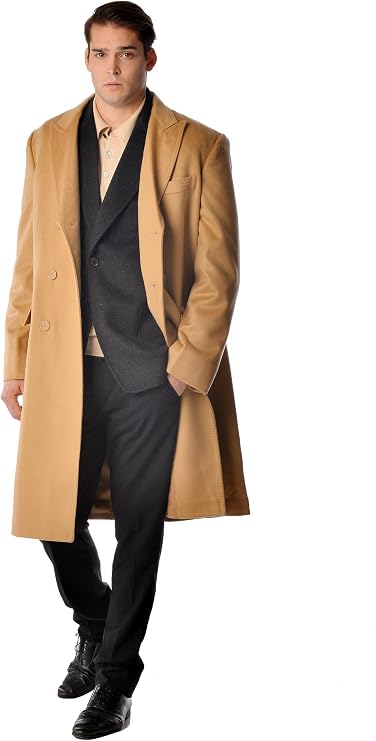 Cashmere Boutique 100% Cashmere Men's Double Breasted Overcoat