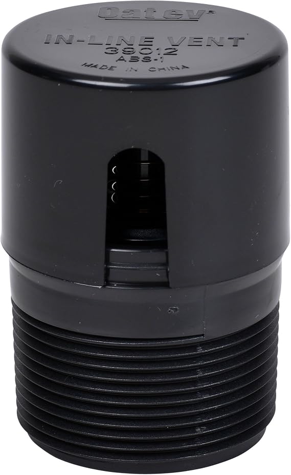 Oatey Plain In-Line Vent,ABS 39012-1 Each