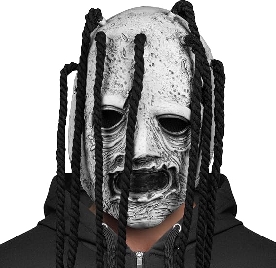 Zadin Rock Star Mask, Knot Mask, Fans Authentic Halloween Cosplay Costume, Heavy Metal Horror Performer Masks (Dark Rocker-Style Shadowcaster)