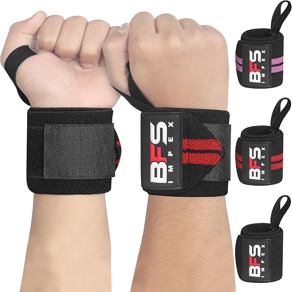 Wrist Wraps for Weightlifting,18 Premium Quality Wrist Straps for Weightlifting,Weight Lifting Wrist Wraps with Thumb Loop for Curls Dips,Powerlifting Weight Training Men Women