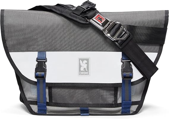 Chrome Industries Mini Metro Messenger Bag, Crossbody Backpack for Women and Men, 13-inch Laptop Satchel, Water Resistant, 20.5 L, Fog