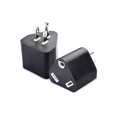 Cable Matters 2-Pack 15 Amp to 3 Prong 30 Amp RV Adapter, 15A RV Plug NEMA 5-15P to TT-30R