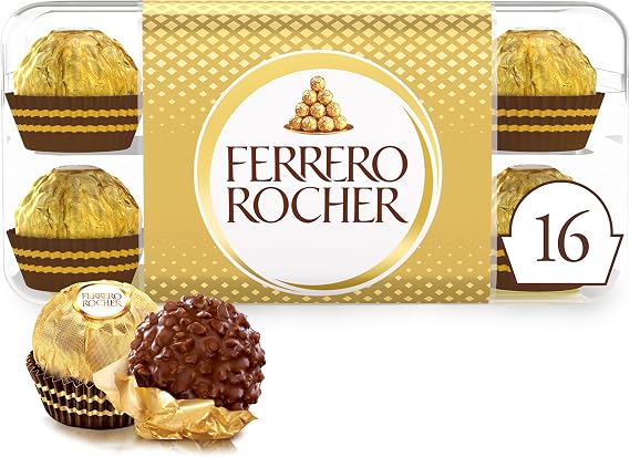 Ferrero Rocher Christmas Chocolate Box, 16 Chocolates, 200g