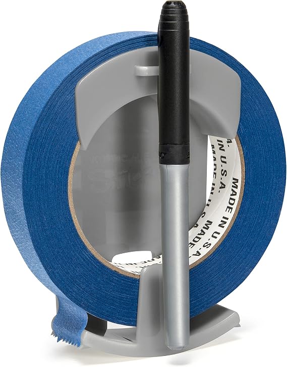 Kitchen Stickin Tape Dispenser, Wall-Mounted Tape and Label System, Easy One-Handed Operation, Affordable Labeling for Kitchens, Garages, Offices, Restaurants, Meal Prep, and Home Organization