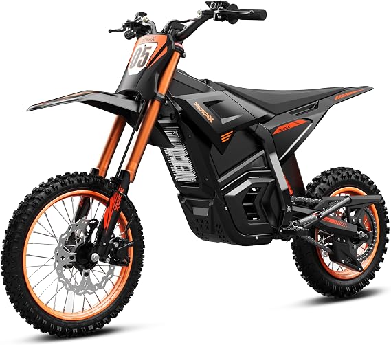 QuietEase Electric Dirt Bike for Adults Teens, 3000W Brushless 220Nm Motor - 45 slope, 38 MPH, 48V/23.4Ah Removable Battery, Dual Hydraulic Brakes & Full Suspension Electric Motorcycle For Age 13+