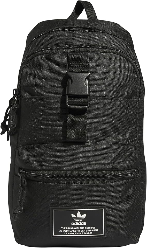 adidas Originals Utility Crossbody Sling Bag with Water Bottle Sleeve