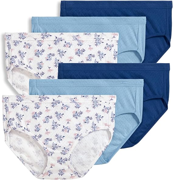 Jockey Women's Underwear 100% Cotton Elance Breathe Hipster - 6 Pack