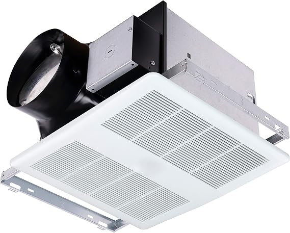 KAZE APPLIANCE SEP120HEZ | 120 CFM | 0.3 Sone Ultra Quiet | Energy Star Certified | Humidity Sensing | EZ Install No Attic Access | Bathroom Exhaust Ventilation Fan