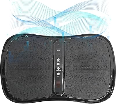 330LBS XXL Vibration Plate Exercise Machine Whole Body Vibration Platform Machine, 99 Levels with Resistance Bands for Home Gym Training Equipment