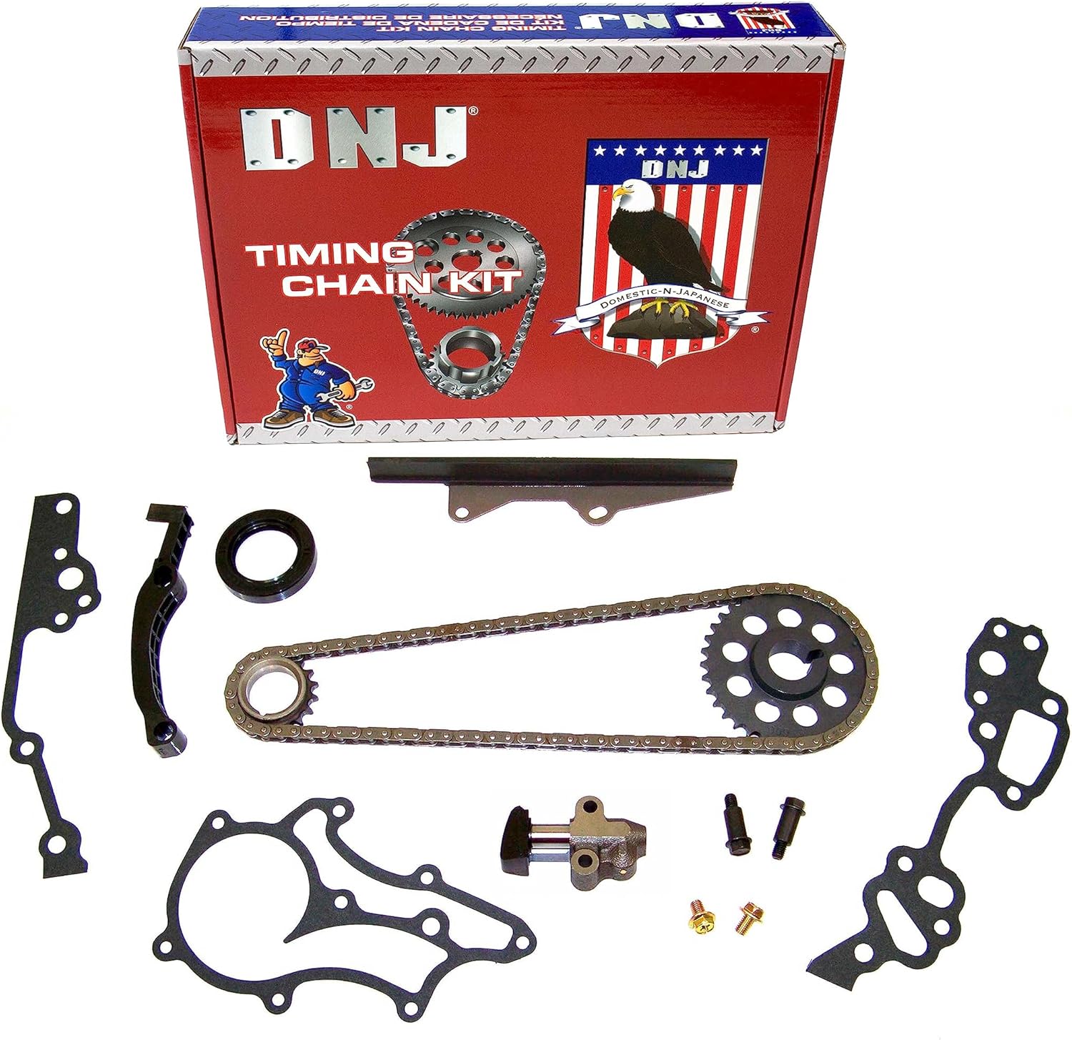 DNJ TK900HD Timing Chain Kit for 1985-1995 Toyota 4Runner Celica Pickup 2.4L L4 8V SOHC 2366cc