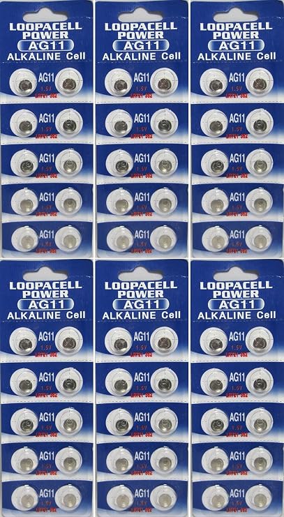 LOOPACELL (60) AG11 362 LR721 SR721 SR721SW G11 Alkaline Battery