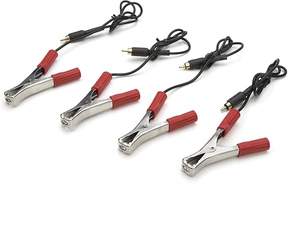Steelman Microphone Transmitter Lead and Clamp Replacement Pack for Wireless ChassisEAR Auto Diagnostics Tool, 4-Pack (97202-08)