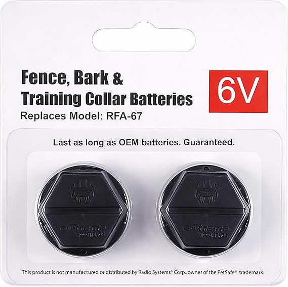 Extreme Dog Fence Collar Battery 6V, for Receiver Collars