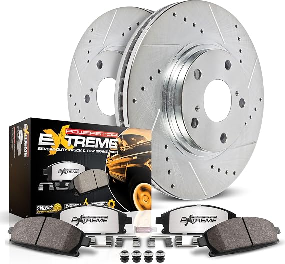 PowerStop Z36 Truck & Tow Brake Pad & Rotor Kit Front K3167-36
