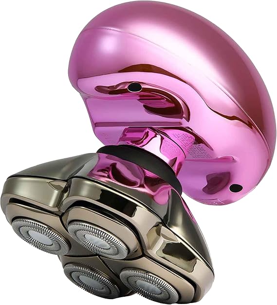 Skull Shaver Butterfly Kiss PRO - Women's Electric Shaver for Bikini Line, Legs & Body - Wet & Dry Use - Ergonomic, Hypoallergenic Blades - 60 Minutes Cordless Use - Pink