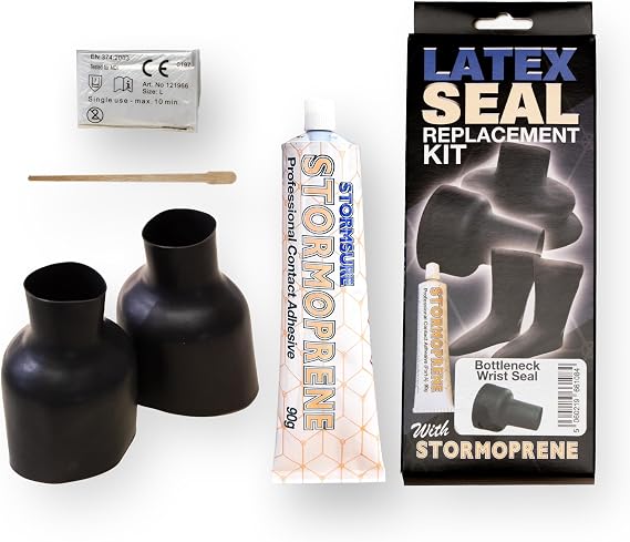 Stormsure Unisex's Latex Wrist Seal Kit Bottle-Black, M