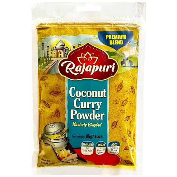 Rajapuri Mixed Spices | Coconut Curry -85g / 3 Ounce | Brings The Taste Of The Caribbean Home