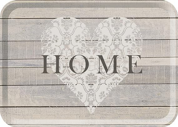 Creative Tops Everyday Home Large Melamine Serving Tray by, 38.5cm x 27.5cm x 1cm, Grey