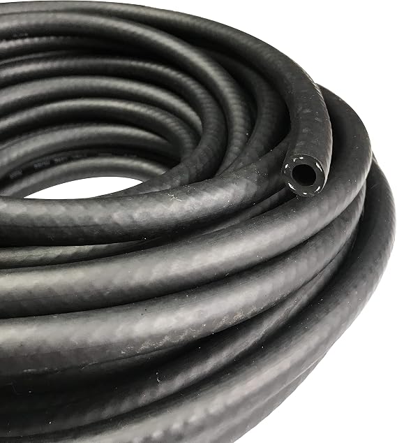 Fuel Line 12mm 0.47" ID NBR Hose Push on Hose 0.7" OD Engines Line for Fuel Systems, E85, E10, Coolants, Oil, Air, Methanol and Lubricant, 300 PSI Working Pressure 10 feet