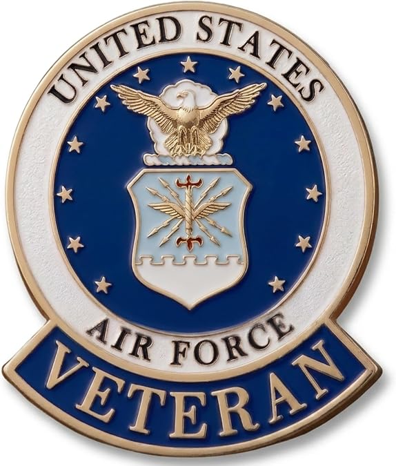United States Air Force USAF Veteran and Retired Logo Seal Lapel Pin