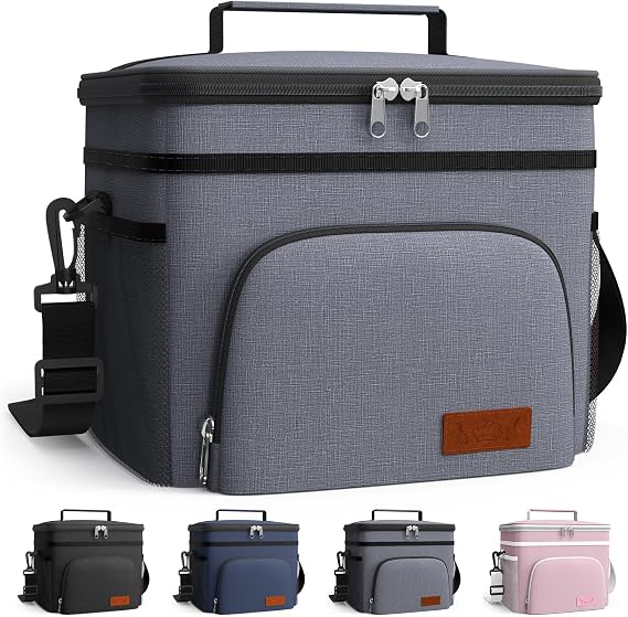 HOTOR Insulated Lunch Box Men Women Leak-Proof Cooler Lunch Bag 9L