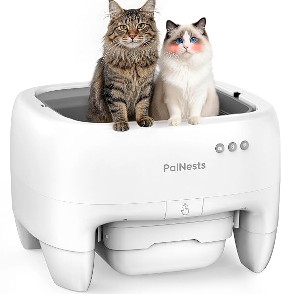 Self Cleaning Cat Litter Tray, Open-Top Automatic Cat Litter Box