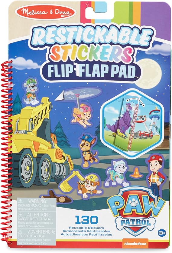 Melissa & Doug PAW Patrol Reusable Stickers Ultimate Rescue | Activity Pad | Sticker Book | 3+ | Gift for Boy or Girl