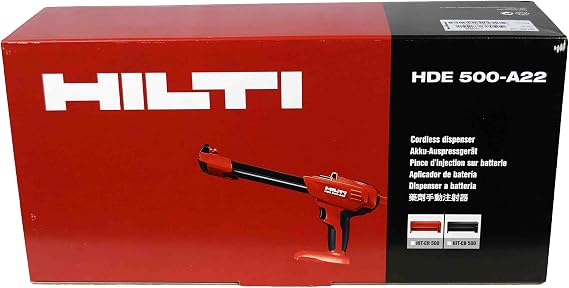 Hilti HDE 500-A22 Cordless Adhesive Mortar Dispenser