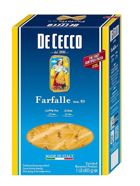 De Cecco Semolina Pasta, Farfalle, 1 Pound
