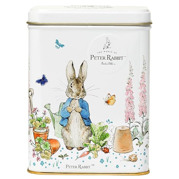New English Teas Peter Rabbit Tea Tin with 40 Black Tea Bags | English Breakfast Tea Blend, Easter Basket Gift
