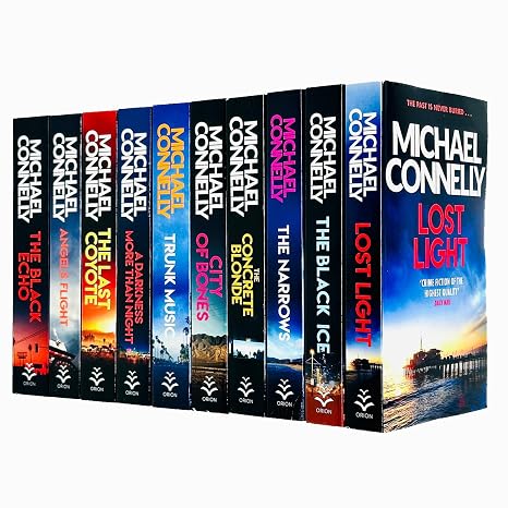 Michael Connelly Harry Bosch Series 10 Books Collection Set (Lost Light,City of Bones,A Darkness More Than Night, Black Ice,Angels Fight, Concrete Blonde, Narrows,Last Coyote, Trunk Music,Black Echo)