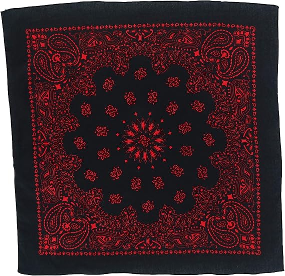 CTM 27 Inch Austin Paisley Print Bandana