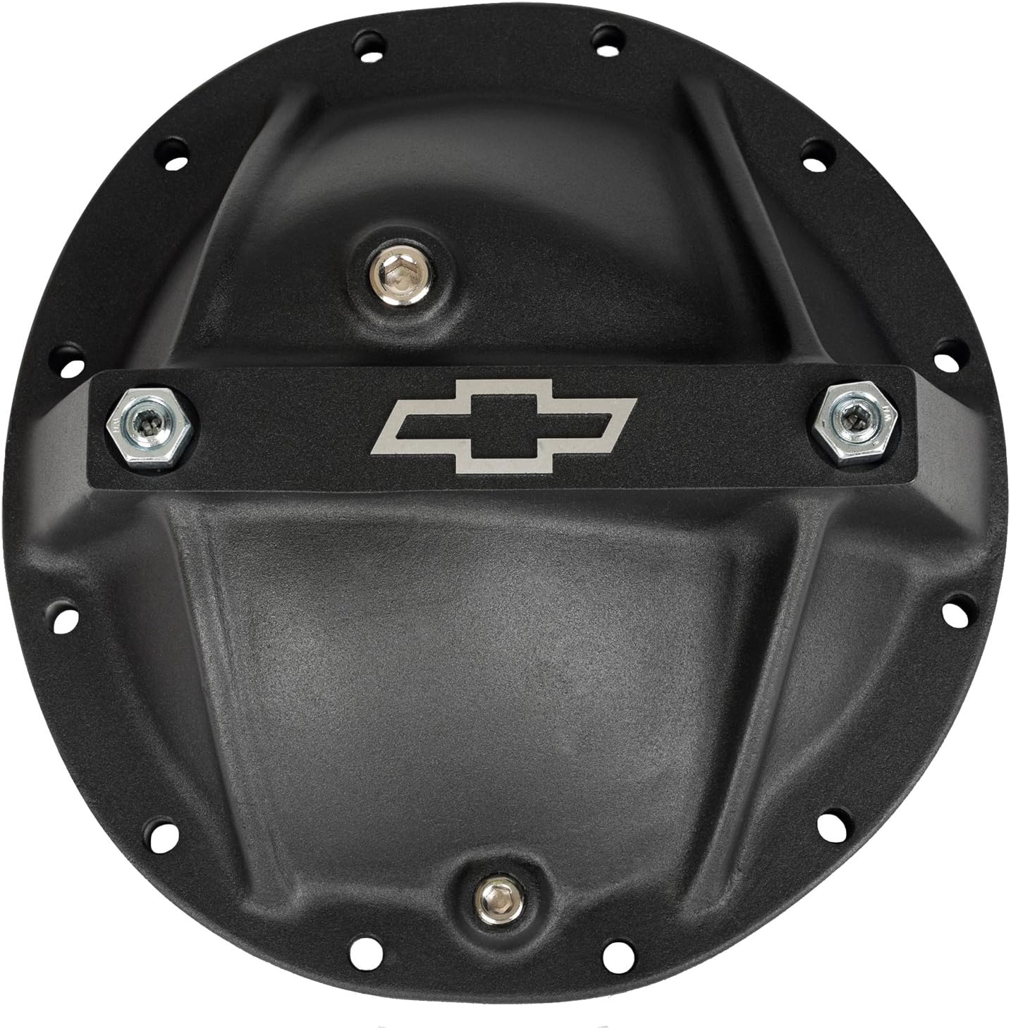Proform Differential Cover, Reinforced, Main Cap BoltsMagnetic Drain Plug Included, Aluminum, Black Crinkle Powder Coat, GM 12-Bolt, Each