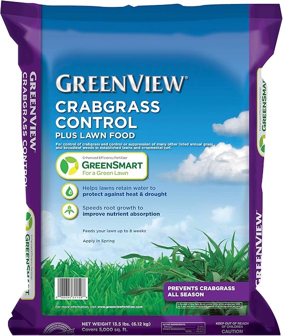 GreenView Crabgrass Control Plus Lawn Food, Crabgrass Preventer, 13.5 lb.