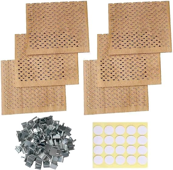 6Pcs 2.75x2.36 Inch Wooden Candle Wicks for DIY Candle Making Craft Wooden Wicks for Candle Making Wood Wick Natural Wood Rectangle Candle Cores for DIY Candles, phi371