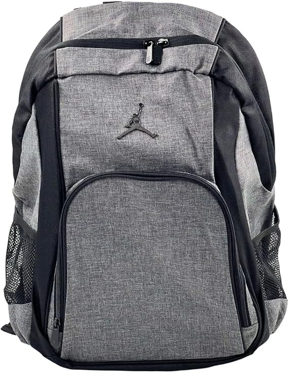 Nike Jordan Backpack Bookbag School Bag Laptop Bag Lt. Graphite Black Gray