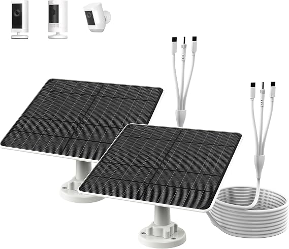 Foldable Solar Panel Charger with USB Port Charge for Smartphone,Power Bank,Small Devices (2pcs 6W)