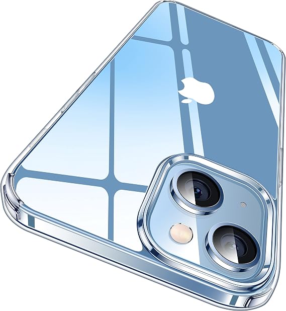 CASEKOO for iPhone 14 Case/for iPhone 13 Case Crystal Clear, [Never Yellow Technology] [Military-Grade Protection] Transparent Slim Cover Women Men Phone Case 6.1 inch, Clear