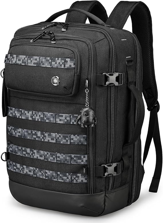 Swissdigital Design Camera Backpack with USB Charging Port, Travel Camera Case With RFID Pockets, Large Capacity Photography Backpack,Black | SD16489510-01