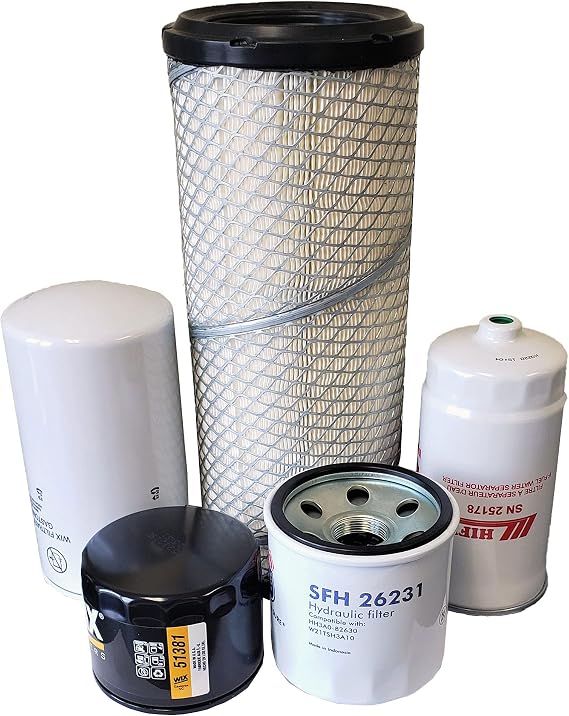 CFKIT Maintenance Filter Kit Compatible with Kioti Tractors CK3510 CK4010 HST