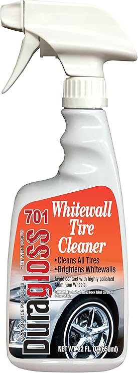 Duragloss 701 Whitewall Tire Cleaner - 22 oz., White