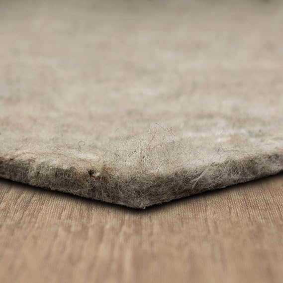 Mohawk Home Felt Rug Pad 4' x 6' - 1/2 Inch Thick Cushion for Area Rugs, Protective Underlay for Hardwood Floors, Comfort and Insulation Felt Only Pad