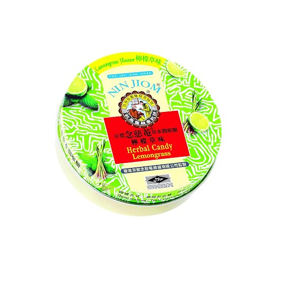 Nin Jiom Herbal Candy Lemongrass, 2.1 Ounce (60g)