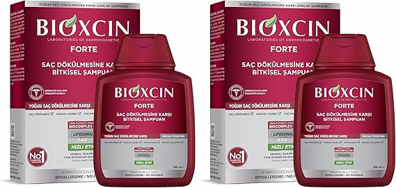 Bioxcin Forte Saç Dökülmesine Karşı Bitkisel Şampuan (1 x 300 ml) (2 paketi)